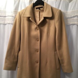 Anne Klein wool camel coat